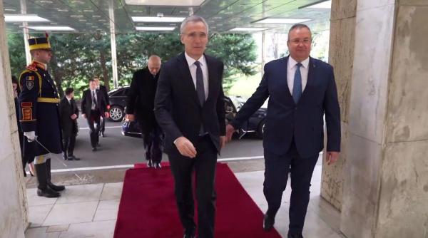 Premierul Ciucă l-a primit, la Palatul Victoria, pe secretarul general al NATO, Jens Stoltenberg