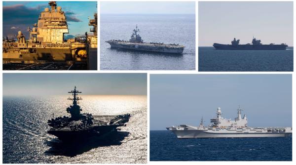 Proiecție formidabilă de forță în fața Rusiei: 5 portavioane, inclusiv „bijuteria” SUA USS Gerald Ford, pentru prima dată în Mediterană