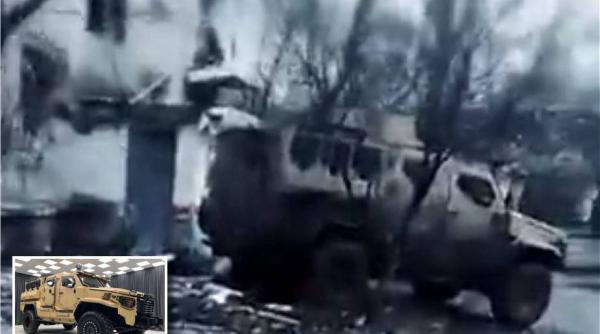 Forţele Armate Ucrainene folosesc pe front vehicule blindate americane BATT UMG, construite pe un șasiu Ford (Video)