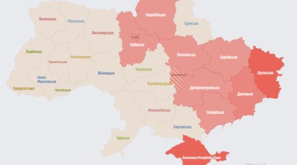 Nou atac cu drone iraniene asupra Ucrainei, în noaptea de vineri. Alerta aeriană, activă pentru partea de est a țării