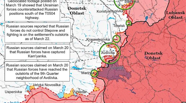 Gherasimov schimbă prioritățile în Donbas: Rusia încetinește ofensiva la Bahmut și pregătește terenul la Avdiivka