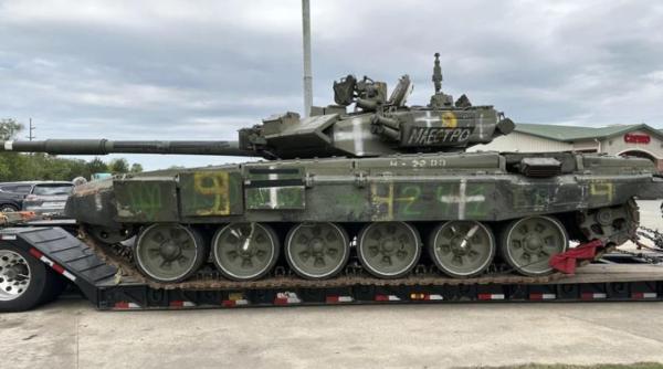 Pentagonul confirmă informaţiile: Un tanc rusesc T-90A a ajuns în SUA (Foto). Destinaţia: Centrul de Testare Aberdeen al U.S. Army