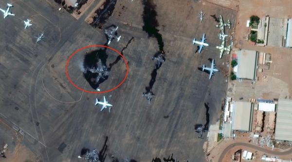 Un avion cargo Ilyushin Il-76TD din Belarus a fost aruncat în aer în Sudan (Foto)