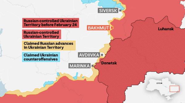 Primele vești bune din iadul de la Bahmut. Ucrainenii au reușit să forțeze ocupantul rus să părăsească unele poziții