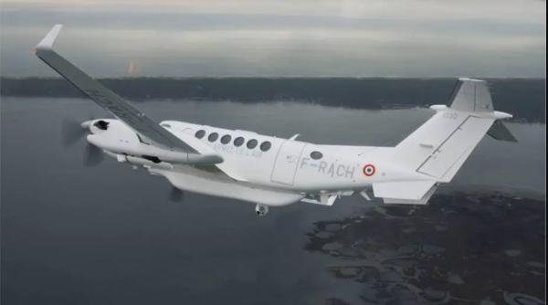 Un King Air 350 francez a decolat din România și a survolat zona litoralului românesc. Zborul - cel mai probabil și în aria incidentului provocat de Su-35