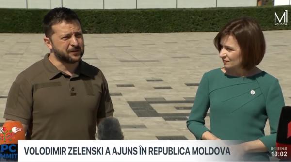 Zelenski, umăr la umăr cu Maia Sandu: Aderarea Ucrainei la NATO, benefică și Moldovei. Rusia vizează atacarea și altor părți ale Europei