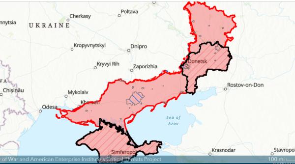 Rusia a anunțat că a respins o ofensivă de amploare cu opt batalioane a Ucrainei pe direcția Donețk. S-ar fi încercat străpungerea frontului și la Zaporojie