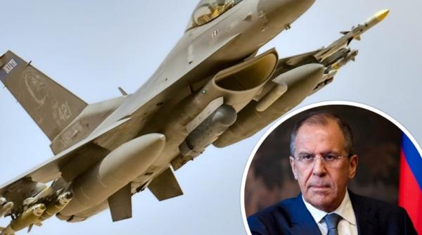 Lavrov: Avioanele F-16 ucrainene ar putea transporta arme nucleare. Rușii sunt oameni pașnici. Europa a ales calea războiului