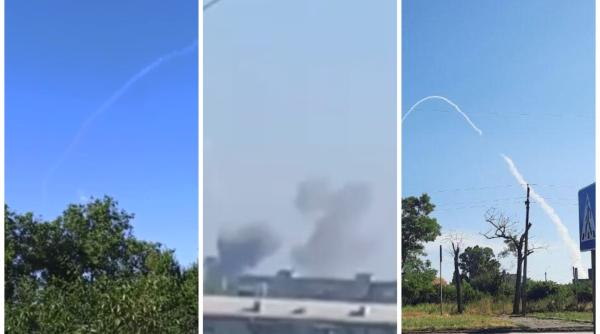 Forțele Armate Ucrainene au lansat un puternic atac cu rachete asupra aerodromului din Berdyansk, aflat sub ocupaţie rusă (Foto/Video)