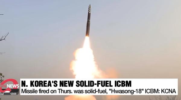 Coreea de Nord lansează o rachetă intercontinentală, probabil Hwasong-18, în zona Mării Japoniei