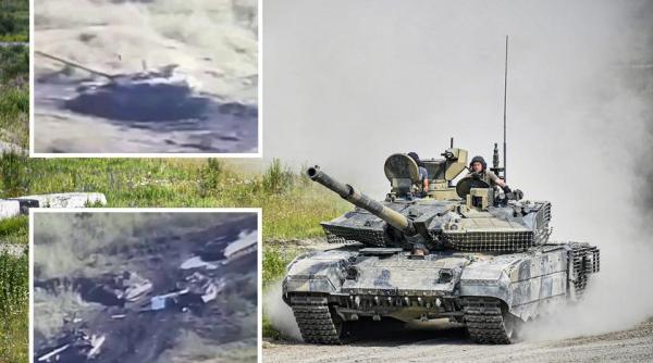 T-90M Breakthrough nu mai e de mult timp cel mai bun blindat al Rusiei: Trei tancuri T-90M, distruse în acelaşi timp (Foto/Video)