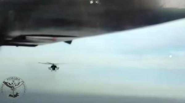 Două elicoptere și un avion de luptă ale Rusiei s-au chinuit fără succes să doboare o dronă a Ucrainei (Video). UAV-ul a scăpat „nevătămat”