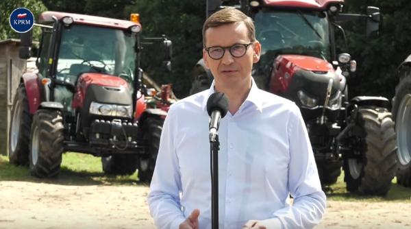 Mateusz Morawiecki, mesaj pentru U.E şi Ucraina: Polonia nu va permite să fie ''inundată cu cereale ucrainene''