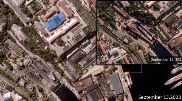 Primele imagini cu submarinul rusesc Rostov-pe-Don distrus în Sevastopol (Foto): Ce rol au jucat partizanii din Crimeea în efectuare acestui atac?