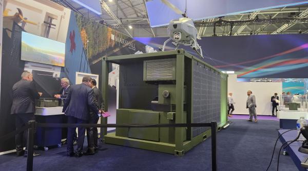 UMS SKELDAR și Marshall Land Systems prezintă la DSEI sistemul aerian detașabil fără echipaj (BDUAS) pentru câmpul de luptă 