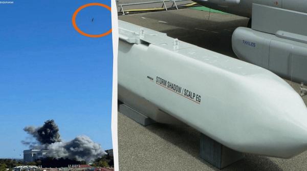 Primele imagini cu momentul atacului asupra sediului Flotei ruse din Marea Neagra: Rachetele Storm Shadow au lovit cu precizie