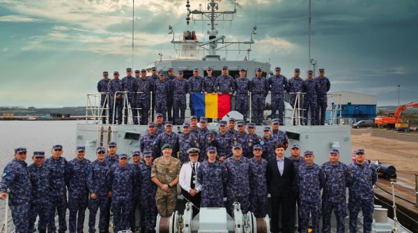 Prima navă vânător de mine britanică din clasa Sandown a intrat în serviciul Forțelor Navale Române (Foto)