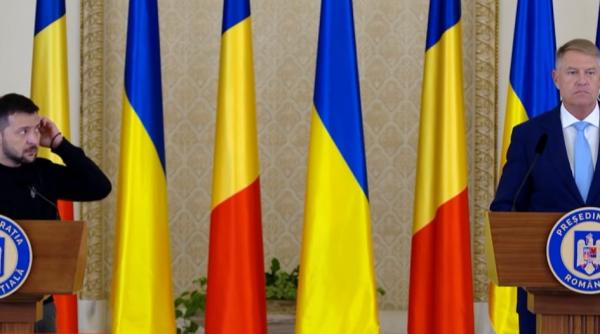 Zelenski: Vor fi pași comuni cu România pentru apărarea antiaeriană a porturilor de la Dunăre / Cele două țări au convenit un Parteneriat Strategic (Iohannis)