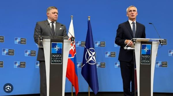 Întâlnire Fico - Stoltenberg la Bruxelles: Slovacia și NATO au opinii divergente în ceea ce privește sprijinul militar acordat Ucrainei