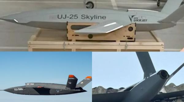 Ucraina face progrese și ar putea avea propria dronă ”invizibilă”. Aeronava găsită pe teritoriul ocupat de ruși seamănă izbitor cu UAV-ul Kratos XQ-58 Valkyrie