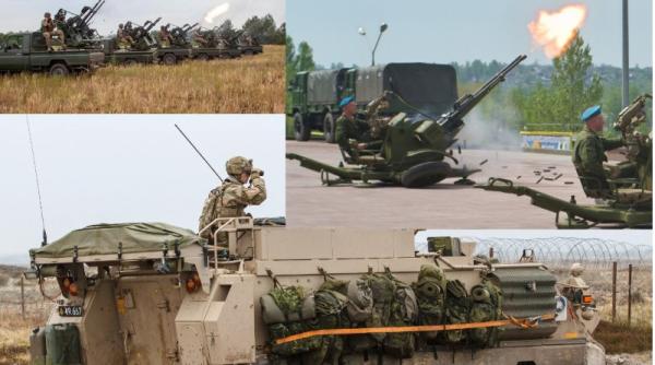 Vechile tunuri antiaeriene sovietice ZU-23-2 au fost montate de ucraineni pe vehiculele blindate americane M113