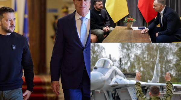 Zelenski își asigură spatele: Discuții cu Iohannis și Duda privind programul F-16 și ”garanțiile de securitate”
