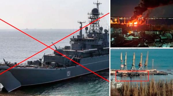 După ce Ucraina a făcut ravagii în flota rusă s-ar fi găsit soluția: Rusia integrează pe navele de desant drone Orlan-10 și ZALA, dar și noi sisteme de apărare