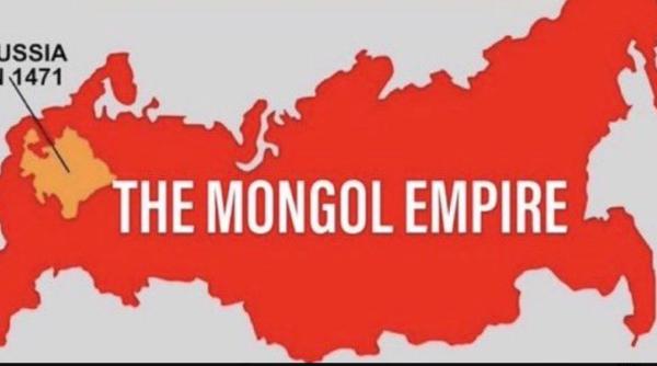 Rusia aparține Mongoliei? Fostul președinte i-a pus lui Putin harta Imperiului care îngloba cea mai mare parte a Rusiei moderne