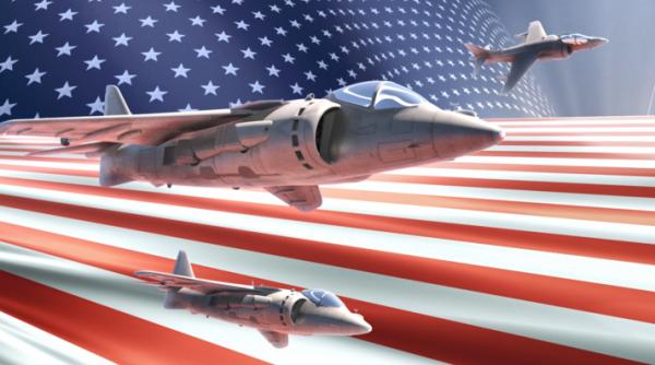 Primul as al aviației militare a SUA după multe decenii? Pilotul unui avion Harrier a doborât la foc automat 7 drone inamice deasupra Mării Roșii