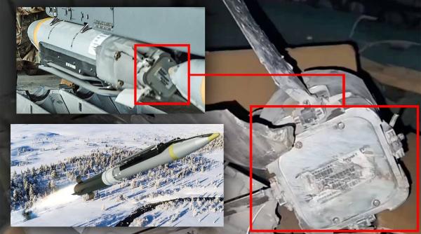 Bombele ghidate GLSDB cu rază lungă de acțiune pentru HIMARS sunt deja în Ucraina (Foto/Video): Ruşii au arătat resturile unei ''rachete'' care le-a lovit poziţiile