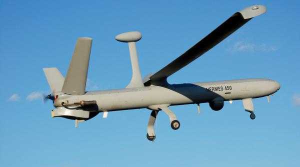 Hezbollah a doborât o dronă israeliană Hermes 450 aflată în misiune de cercetare deasupra Libanului (Video)