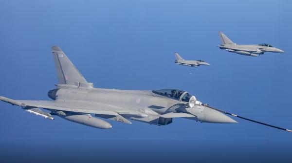 Aglomerație pe cerul României: Trei aviații militare aliate au efectuat o demonstrație de forță și misiuni în zona litoralului românesc