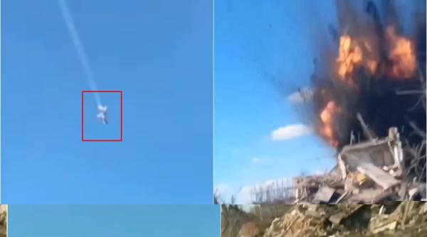 Militarii ruşi au surprins momentul în care Forțele Aeriene Ucrainene le atacă poziţiile cu bombe ghidate (Foto/Video)