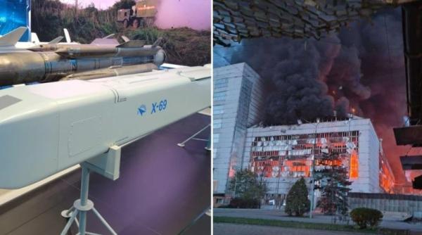 Termocentrala ucraineană Trypilska a fost lovită cu noua rachetă de croazieră rusească Kh-69, “mai periculoasă decât racheta hipersonică Kinjal”