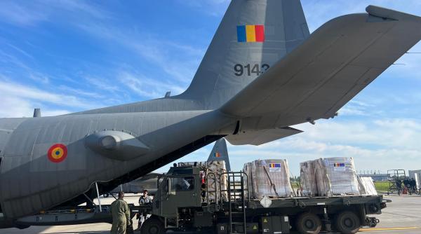 România trimite ajutor umanitar în Gaza. Un C-130 Hercules și un C-27J Spartan al Forțelor Aeriene execută misiunile umanitare