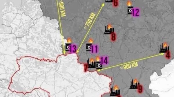 După atacurile ucrainene, Rusia a închis temporar rafinăria din regiunea Krasnodar. Loviturile cu drone au dezafectat 14% din capacitatea Rusiei de rafinare
