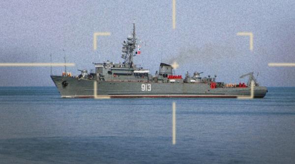Încă o zi proastă pentru Flota rusă, care mai pierde o navă în Marea Neagră: Dragorul maritim Kovrovets