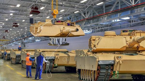 Pentru prima dată după anii '90, Statele Unite vor începe producția de tancuri Abrams de la zero, iar procesul de asamblare va fi automatizat