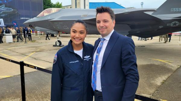 Sirena, pilot de F-35, pentru #DefenseRomania: Piloții voștri vor apăra România cu avioane uluitoare