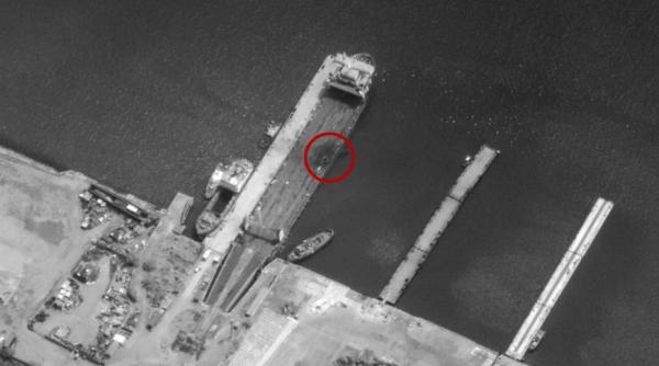 Au fost publicate imagini cu feriboturile rusești avariate în urma recentului atac ucrainean cu rachete ATACMS asupra Crimeei (Foto)