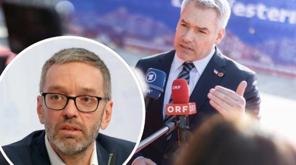 ”Ungaria e modelul meu”. O să ne fie dor de Nehammer? Partidul Libertăţii aduce extrema dreaptă pe primul loc, iar singura șansă pentru Austria este o mare coaliție