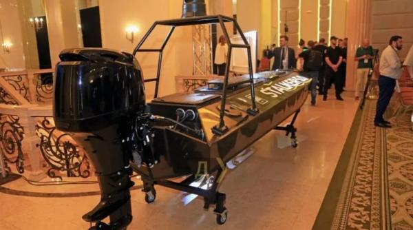 Încă o dronă maritimă poate fi folosită de forțele ucrainene în Marea Neagră. Stalker 5.0 a fost prezentată la o expoziție organizată la Odesa