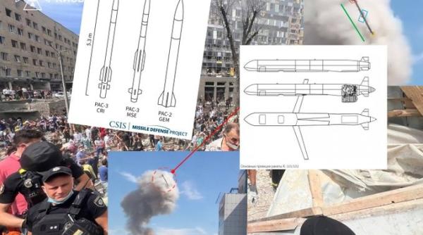 Grupul de investigaţii Bellingcat demonstrează cu dovezi că o rachetă rusească Kh-101 a lovit spitalul de copii din Kiev şi nu o rachetă lansată de ucraineni (Foto/Video)