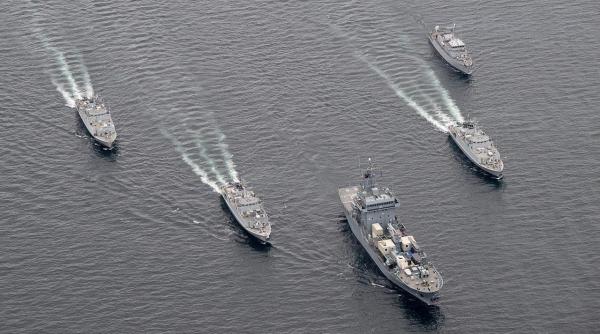 Războiul din Ucraina a mutat exercițiul Sea Breeze în Scoția. Două dragoare maritime ucrainene au luat parte la manevrele conduse de NATO