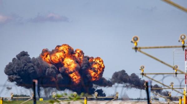 Un avion militar M-346 s-a prăbușit în Polonia (Foto/Video): Impactul cu solul a fost extrem de violent