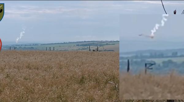 Un pilot rus a fost luat de val. Și de o rachetă, la propriu (Video). Imagini rare cu un Su-25, lovit în plin de un MANPAD ucrainean