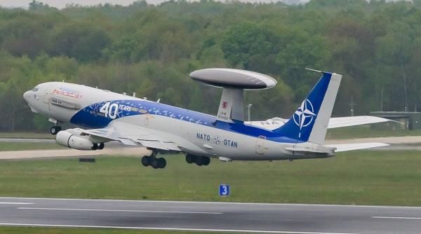 NATO a instituit ”Charlie”, al doilea cel mai înalt nivel de alertă, la baza germană de unde zboară avioanele AWACS 