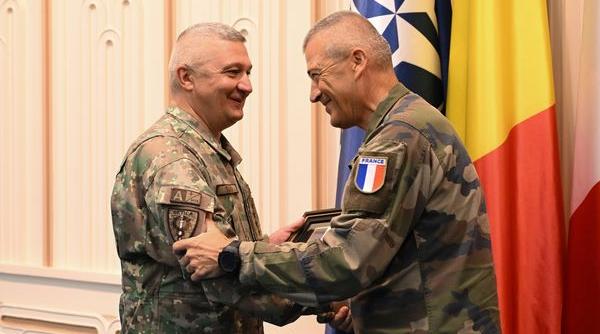 Șeful Armatei Franței, vizită în România. Generalul Vlad, șeful Armatei României salută prezența masivă a Franței: Avioane Rafale, MAMBA și conducerea unui Grup de Luptă