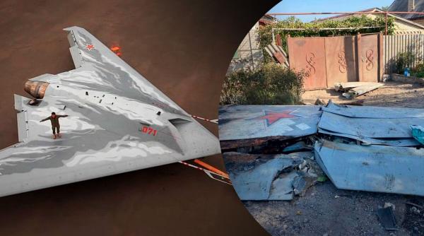 Eșecul uimitor de rușinos al Rusiei: Drona rusă S-70 Okhotnik, doborât chiar de un Su-57, a fost implicat în misiuni de bombardament asupra Ucrainei