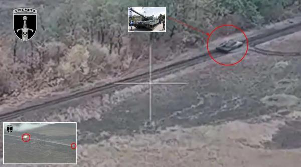 Demonstraţie de precizie şi putere de foc: Un Leopard 2A4 ucrainean distruge două vehicule blindate rusești în mai puțin de un minut (Video)